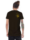 dark brown men psychedelic t-shirt